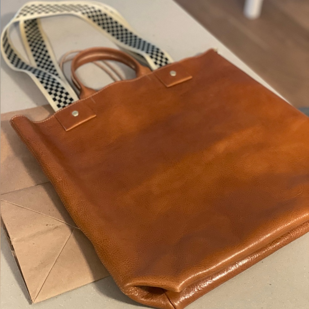 Clare V special edition annie tote leather one of a kind